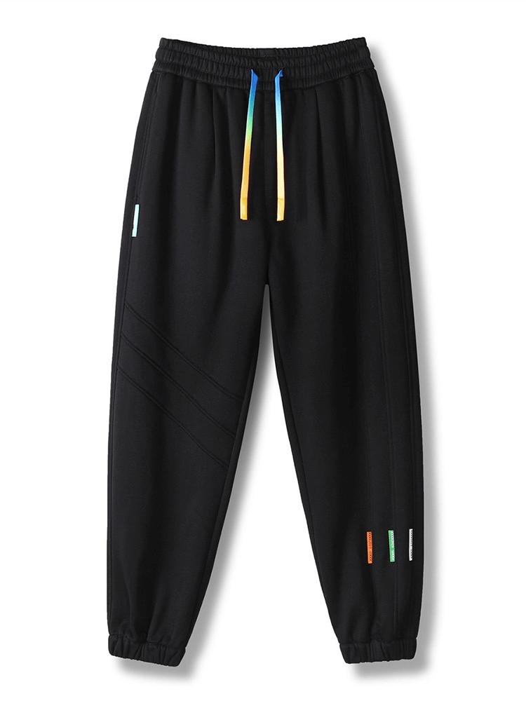 Sporty Baggy Casual Joggers Pants for Men with Side Pockets, Drawstring Closure, Loose Fit - SF1427